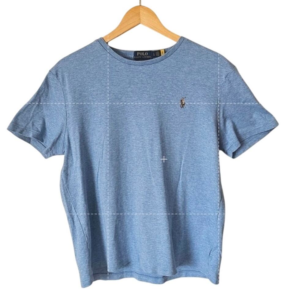 Polo Ralph Lauren Pony Logo Tee Shirt Men's Blue L Classic Preppy